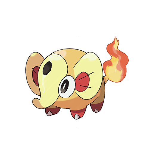 Pachyboule, le Pokémon de départ de type Feu